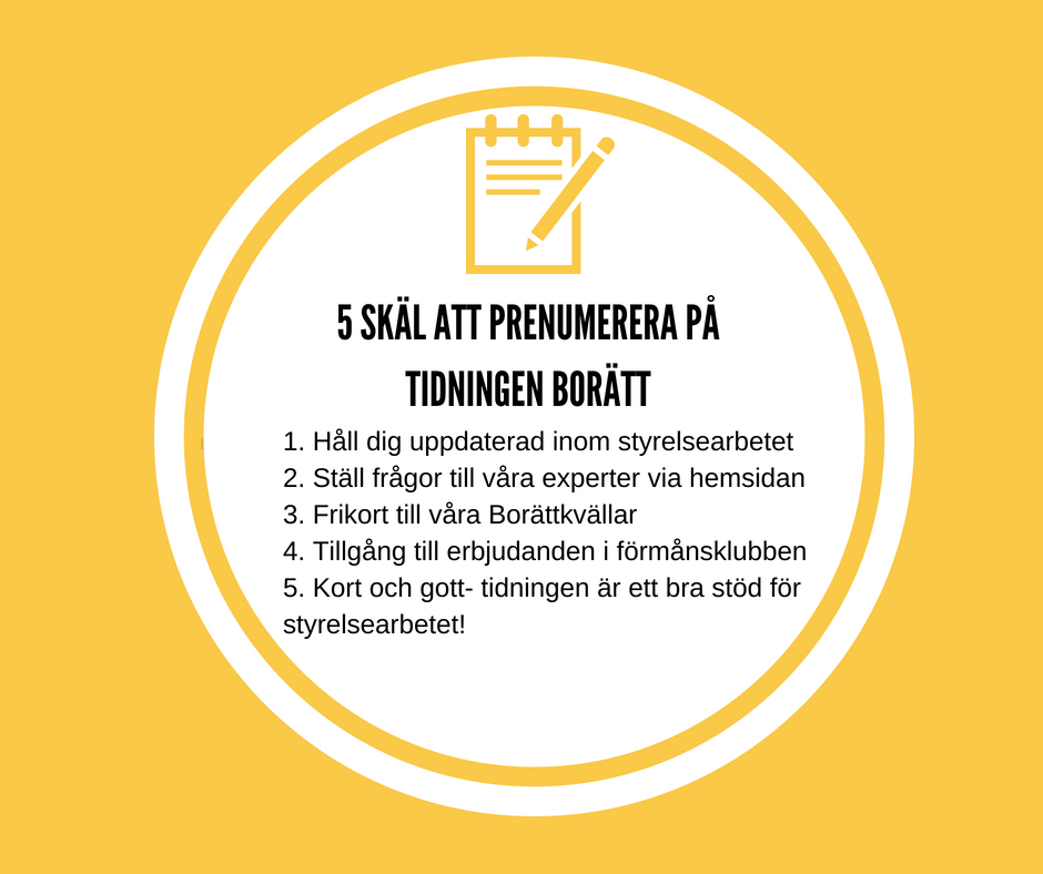 5 Skäl Till Att Prenumerera På Tidningen Borätt! - Borätt Forum