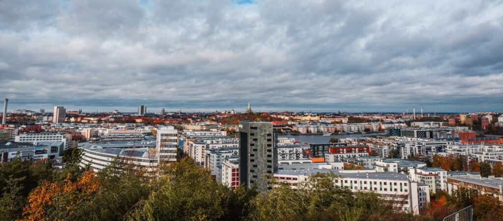 Vy över stad