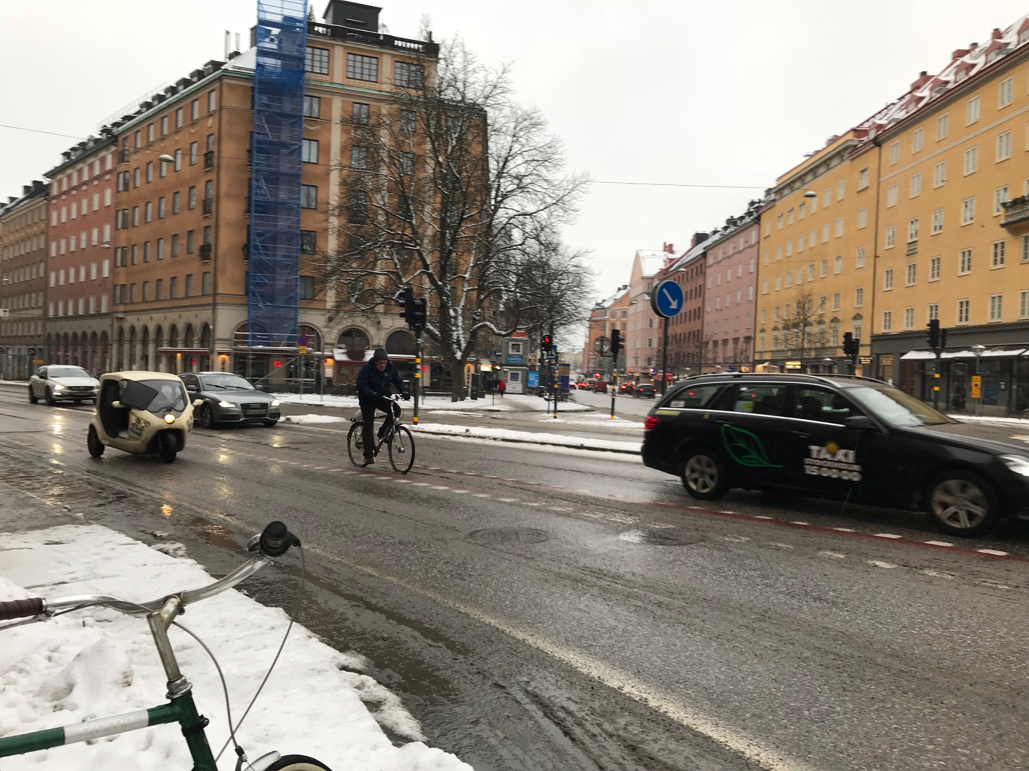 Stockholm,gata, snömodd