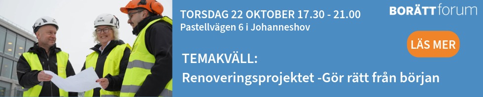 Renoveringsprojektet: Gör rätt från början 22/10